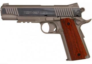 Colt 1911 M45A1 Co2 Scritte e Loghi Originali NBB Non Blow Back Siver - Chrome Metal Slide by Cybergun